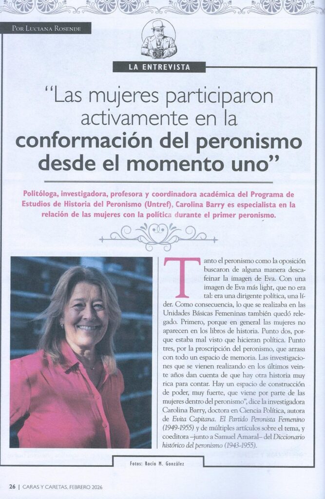 Caras y Caretas, Febrero 2026