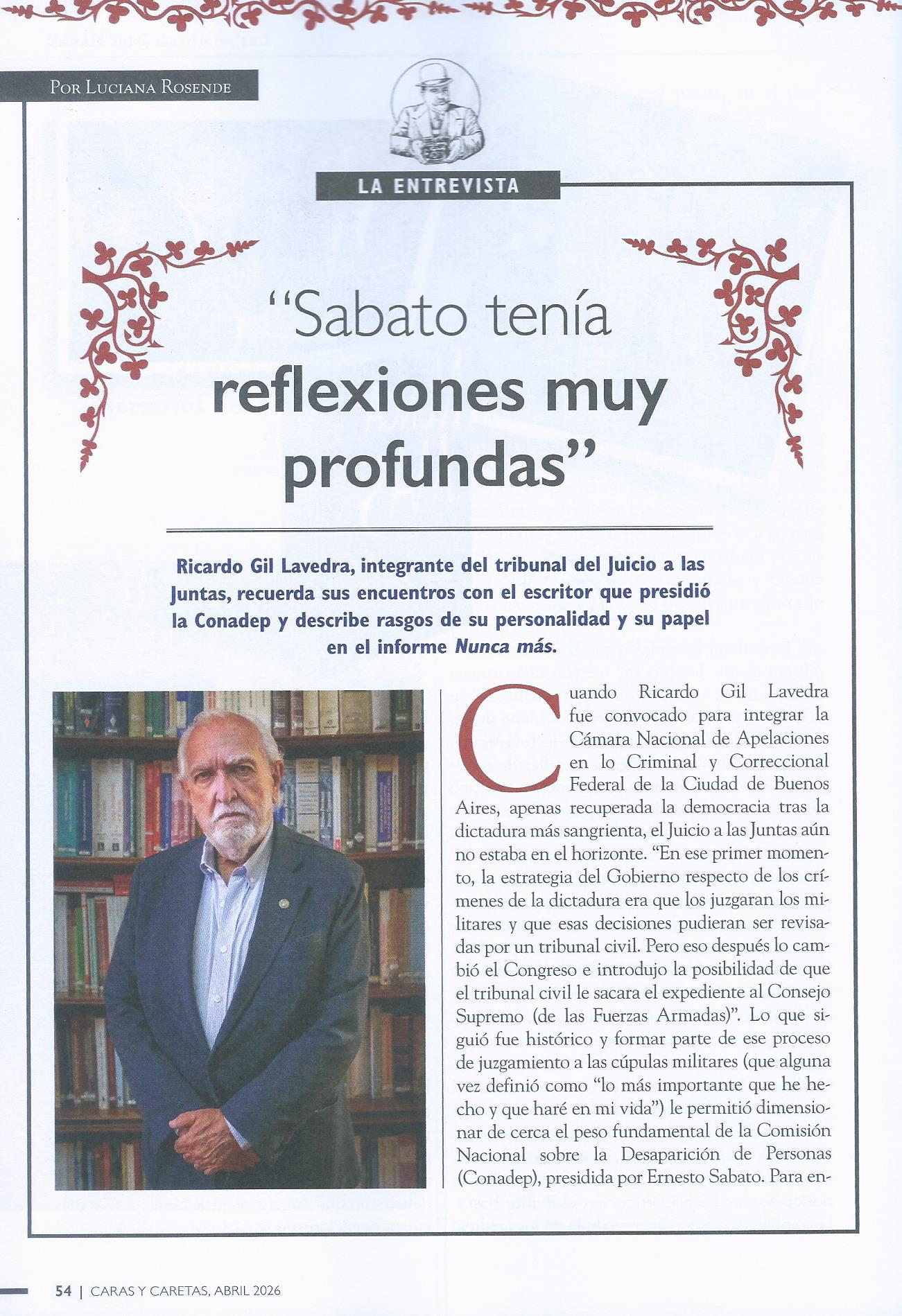 Caras y Caretas, Abril 2026